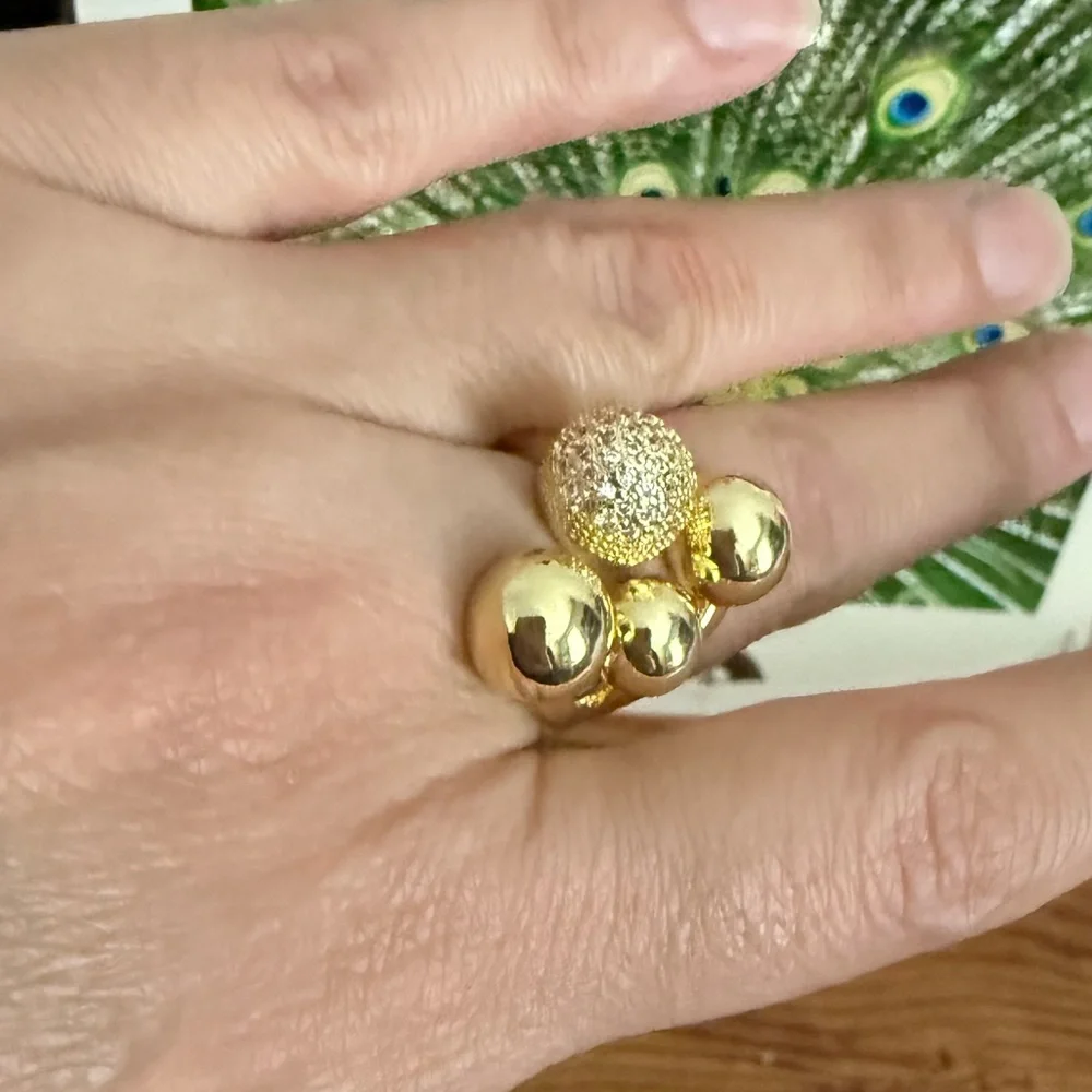 Statement Gold Ring Jewelry